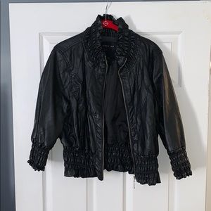 Leather Crop Jacket